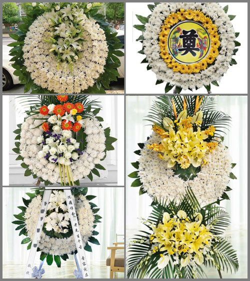 海南海口市琼山区甲子镇民昌村花圈速递